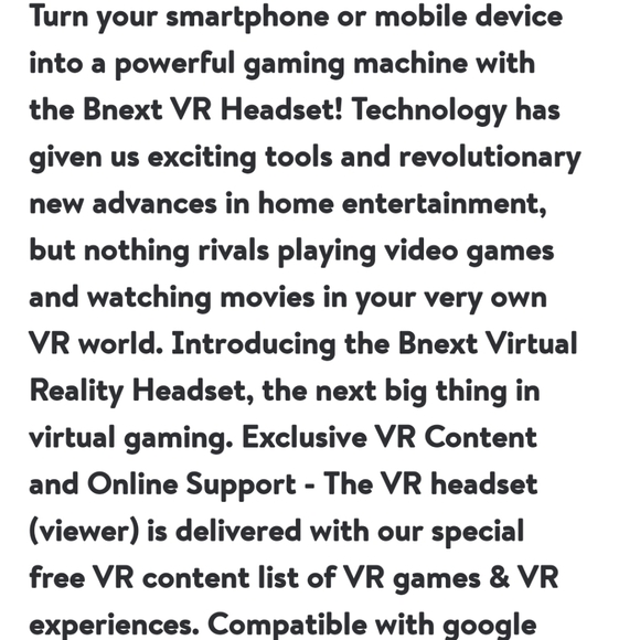 BNext VR, AR & Accessories Vr Headset Compatible With Iphone